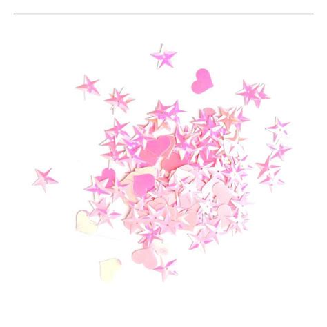 Pink Heart And Star Sequins 20g Hobbycraft