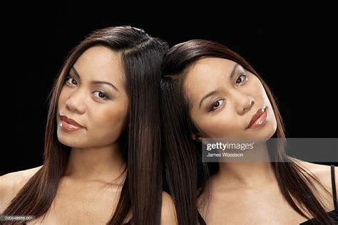 Twin Sisters Portrait Closeup Photo Getty Images