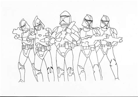 Clone Wars Commander Coloring Pages Coloring Home