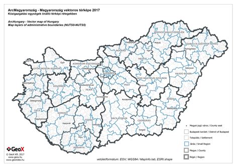 Adjon hozzá egyet a lenti listából vagy. Map of NUTS levels in Hungary 2017 | GeoX
