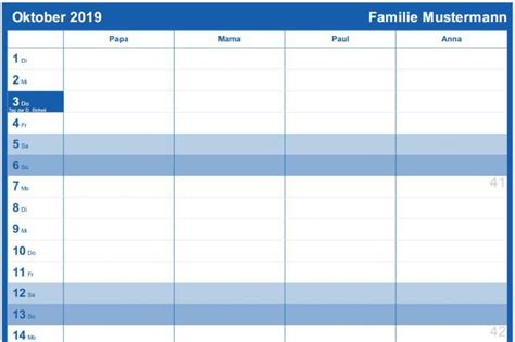 Kostenloser kalender zum ausdrucken mit feiertagen für 2021 und jedes jahr. Familienkalender Zum Ausdrucken Kostenlos | Kalender
