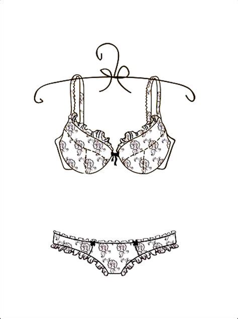Lingerie Coloring Printable Page Coloring Pages Degree Show