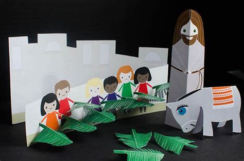 Palm Sunday Paper Craft With Free Printable Palm Sunday Crafts Palm