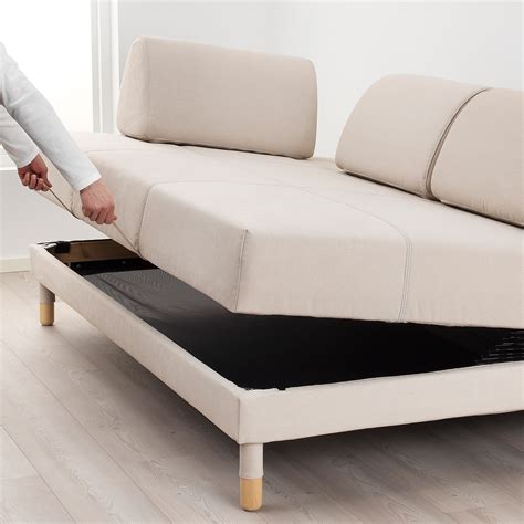 Enjoy free shipping on most stuff, even big stuff. FLOTTEBO Vissle beige, Sofa-bed, 120 cm - IKEA in 2020 ...