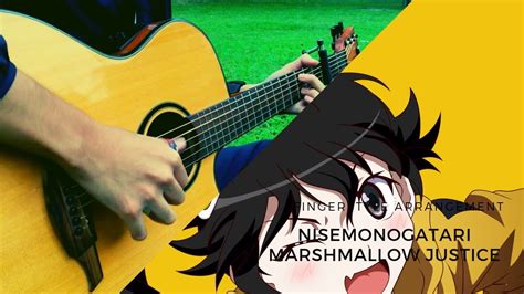 tabs nisemonogatari karen bee op marshmallow justice fingerstyle guitar cover youtube