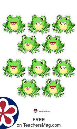 Free Five Little Speckled Frogs Printable Counting Game Teachersmag
