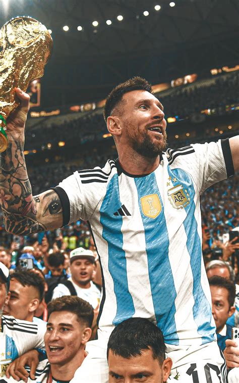 Lionel Messi 2022 Fifa World Cup Argentina National Team Wallpaper