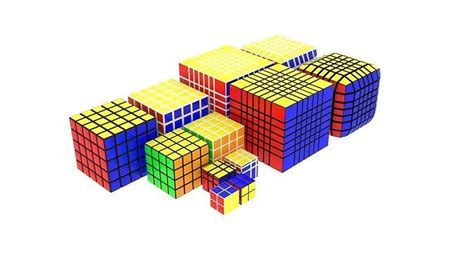 Rubiks Cubes Set 3d Model Cgtrader