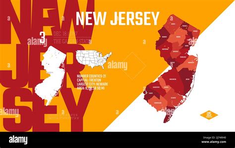 Auxiliar Abrelatas Una Efectiva Mapa De Nueva Jersey Con Nombres Ocupar