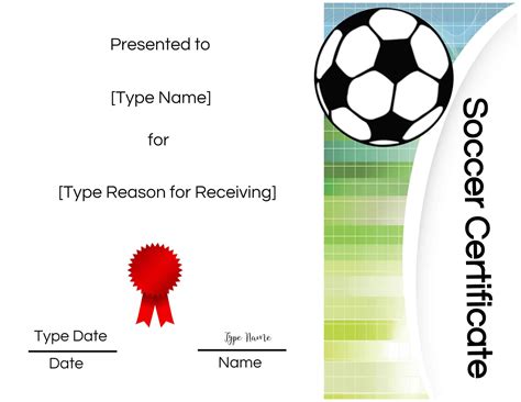 Soccer Awards Certificates Inside Soccer Award