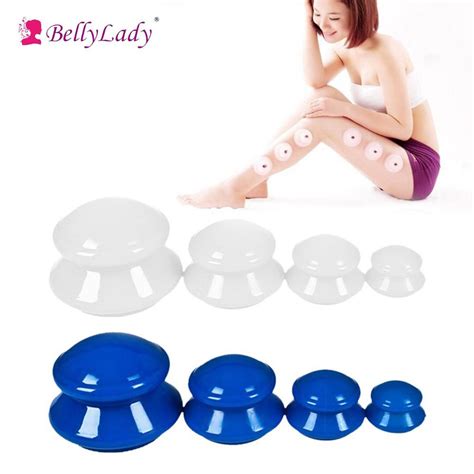 Bellylady 4pcs Negative Pressure Silicon Cupping Cup Set Facial Body