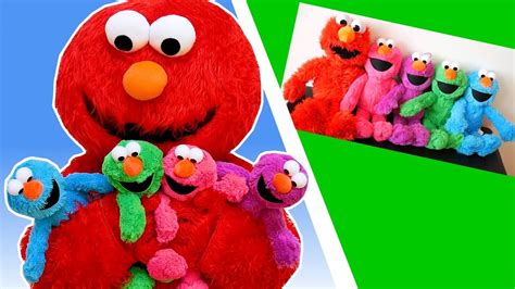 Elmo Colors For Kids Fun With Caleb Kenzie And Stuffed
