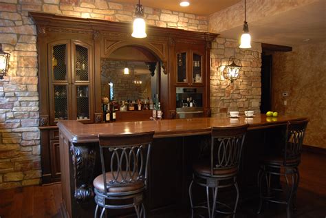 Custom Home Bar - Cabinets by Graber