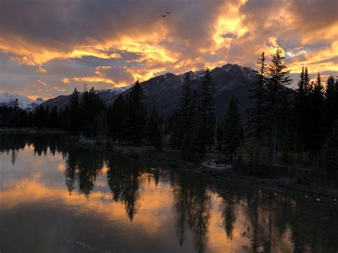 Sunset Over Banff National Park Rpics