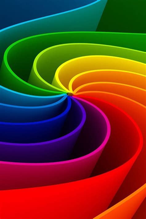 3d Abstract Rainbow Iphone 4s Wallpapers Free Download