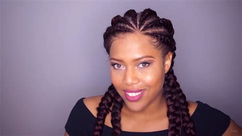 Ghana braid hairstyles are versatile, neat and make a great protective hairstyle. Don't Know What To Do With Your Hair: Check Out This Trendy Ghana Braided Hairstyle - Black ...