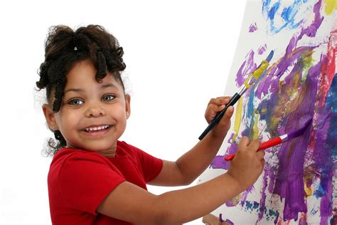 Beautiful Little Girl Painting Early Excellence