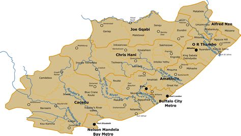 Eastern Cape South Africa Map Map