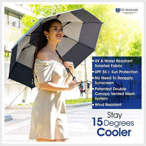 Uv Blocker Umbrella With Solar Protection Blocks 99 Of Uvauvb Sun