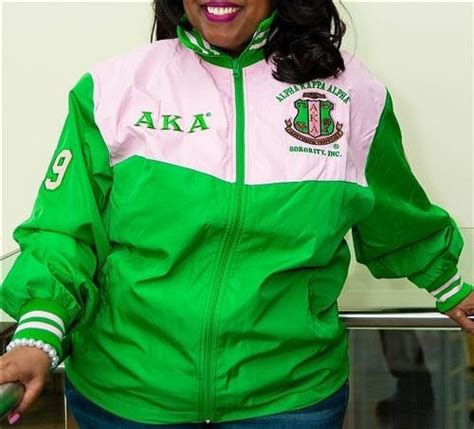 Buffalo Dallas Alpha Kappa Alpha Ladies Track Jacket Greenpink 3xl