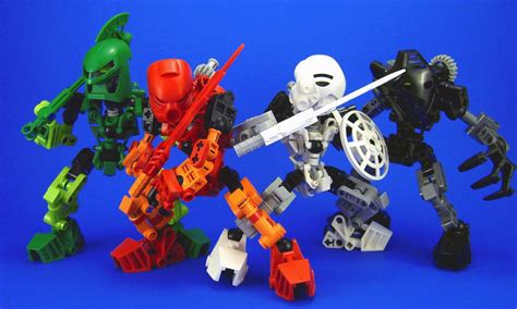 Revamped Toa Mata Minus Pohatu And Gali Bionicle Lego Bionicle