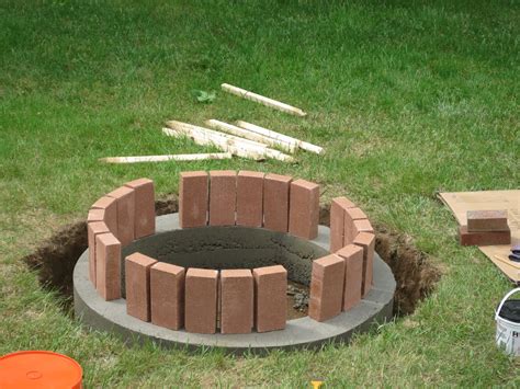 Brick Fire Pit Plans Fireplace Design Ideas