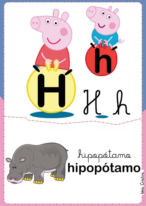 Alfabeto Ilustrado Peppa Pig E George Para Imprimir Grátis Peppa Pig