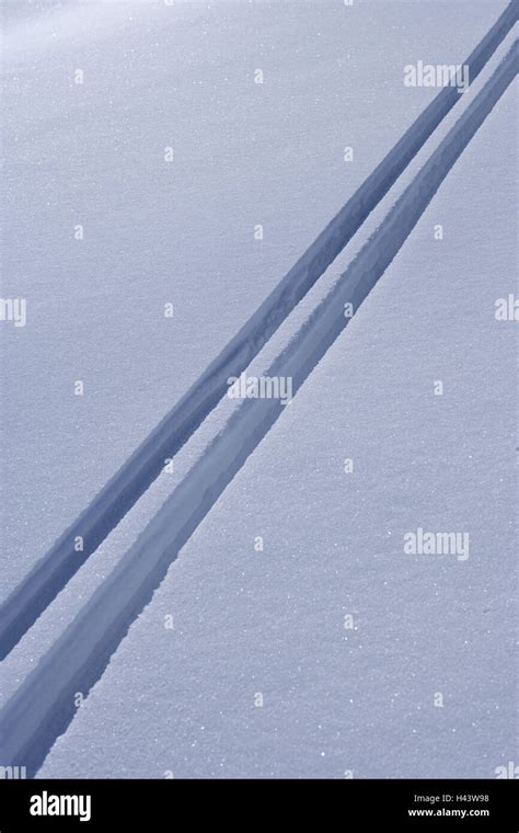 Ski Track Winter Stock Photo Alamy