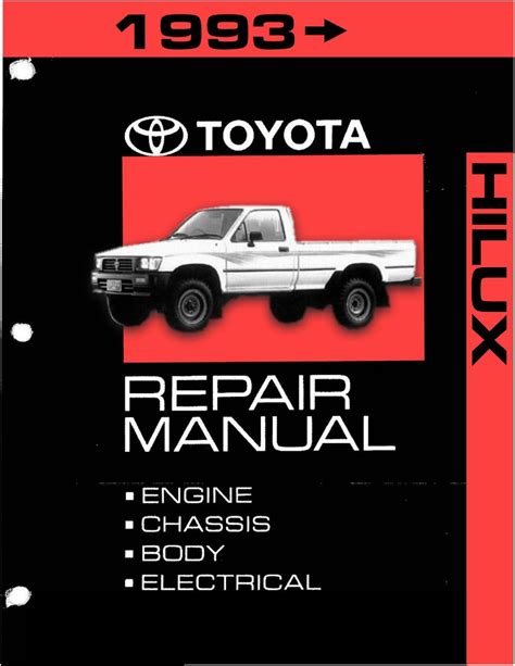 Toyota Hilux 1993 Repair Manual Pdf Download Manualslib