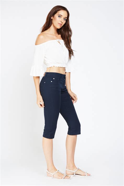 Low Rise Skinny Fit Crop Jeans Just 3