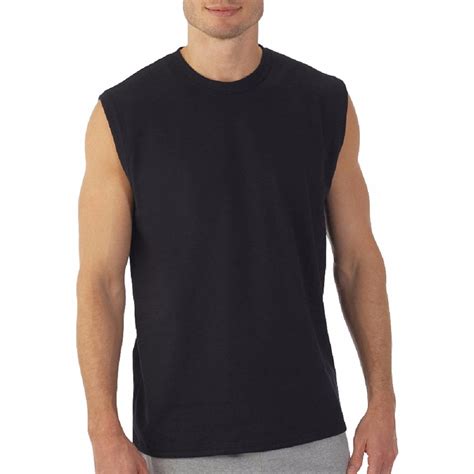 Hanes Men S Sport Styling Cotton Sleeveless T Shirts W Cool Dri Pack