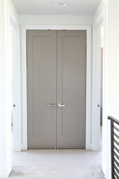 Just a side note, i would consider not putting it at the ceiling corner but at the door corner. Choosing Interior Door Styles and Paint Colors: Trends ...