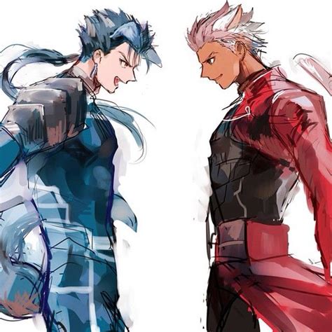 Archer And Lancer Fate Stay Night Fate Zero Geeks Anime Guys
