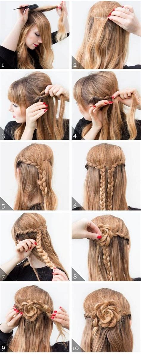 40 Easy Step By Step Hairstyles For Girls Long Hair Styles Diy