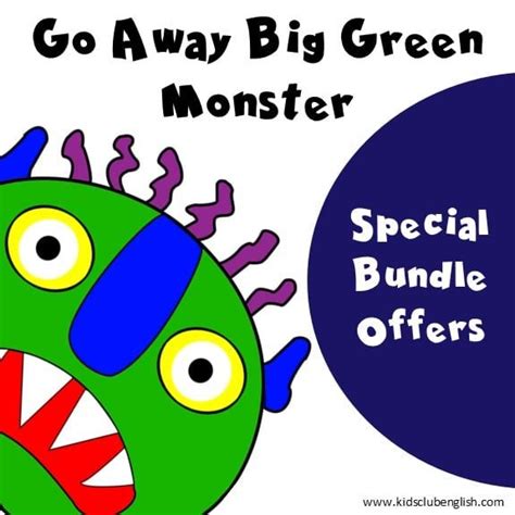 Go Away Big Green Monster Activities Bundle Kids Club English
