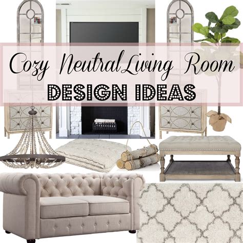 Cozy Neutral Living Room Design Ideas Styled Adventures