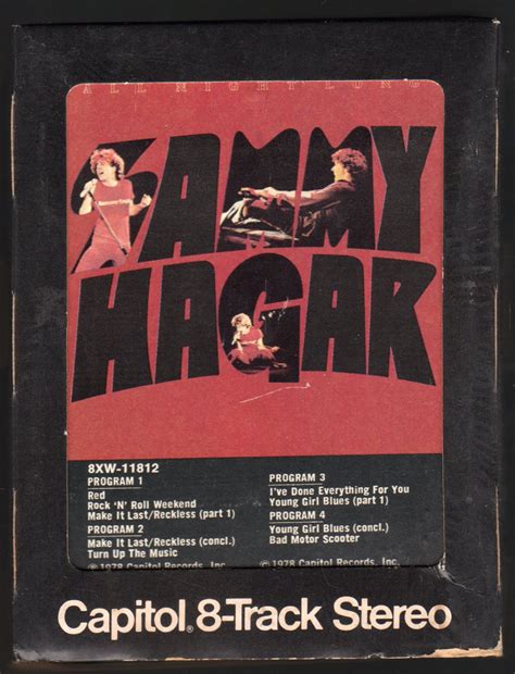 Sammy Hagar All Night Long Live 1978 Capitol A21c 8