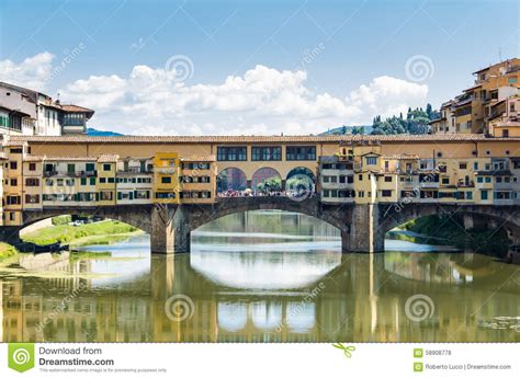 Famous Old Bridge In Florence Italy Stock Photo Image