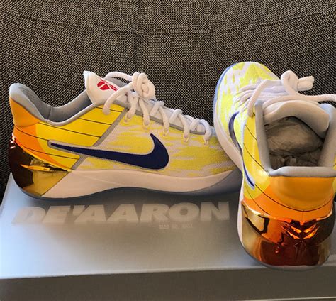 Gohan vs cell full custom nike air force 1 dragonball z shoes my name is gymshoe creator of inyoface.tv. Nike Gifts Rookie De'Aaron Fox With Custom Kobe AD PEs ...
