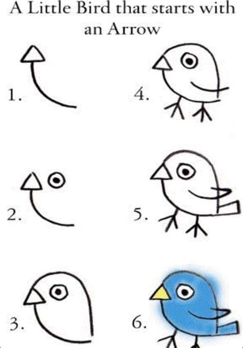 How To Draw A Bird Easy For Kids Harland Benefield