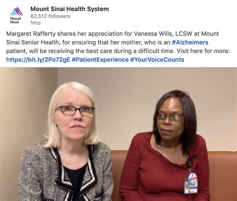 Mount Sinai Health System Patient Experience Initiative Your Voice Counts The Shorty Awards