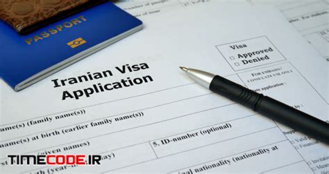 دانلود استوک فوتیج فرم ویزا ایران Iranian Visa Application Form To
