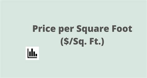 Price Per Square Foot Sq Ft How Does It Work Estradinglife