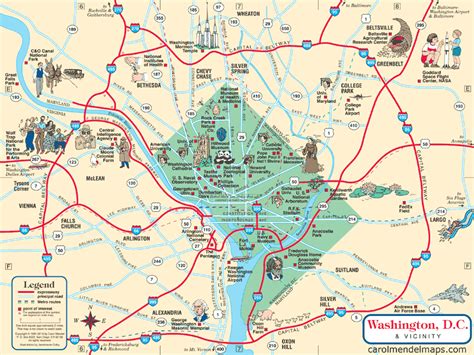 Map Of Area Around Washington Dc - London Top Attractions Map