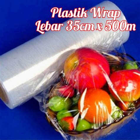 Jual Plastik Wrap Lebar 35 Cm Pembungkus Buah Buahan Sayur Sayuran