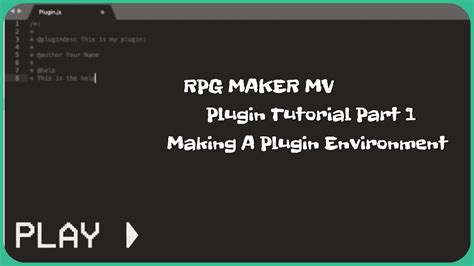 Rpg Maker Mv Plugin Scripting Tutorial Part 1 Setting Up A
