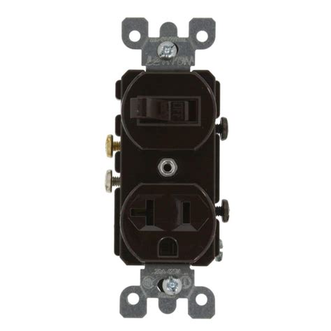 Leviton 20 Amp Commercial Grade Combination Single Pole Switch And