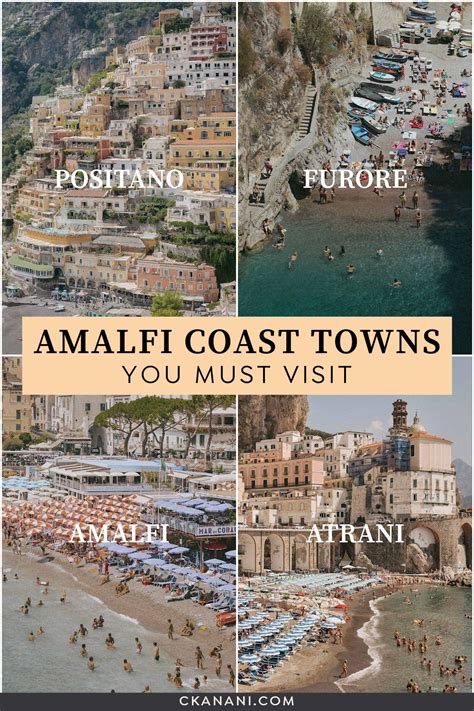 Amalfi Coast Towns You Must Visit Amalfi Coast Map Ckanani