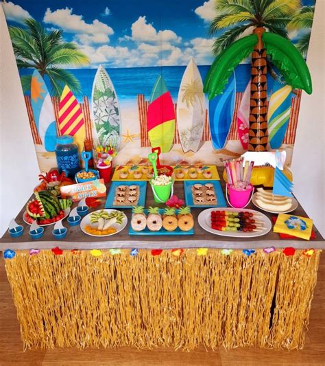 beach party theme in the playroom