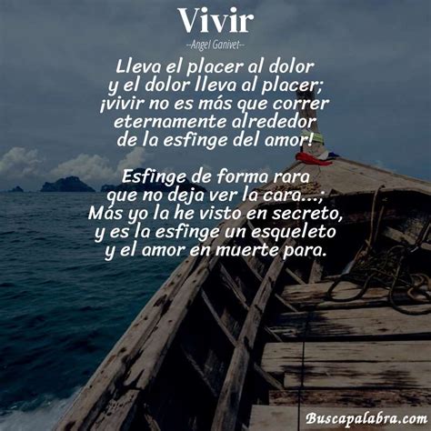 Poema Vivir De Angel Ganivet Análisis Del Poema